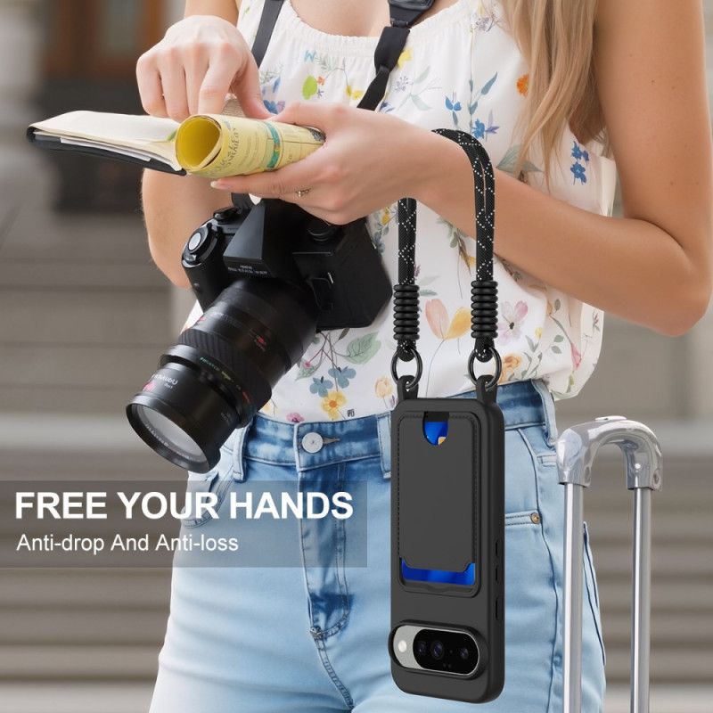 Kryt Google Pixel 10 / 10 Pro Pouzdro Na Karty Se Šňůrkou Na Krk
