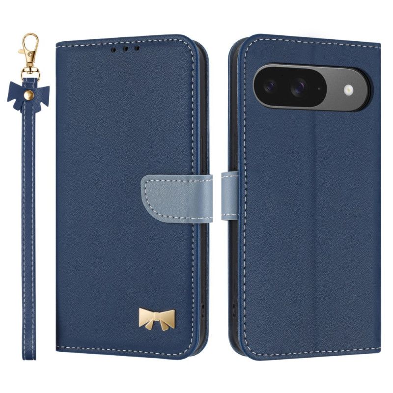 Peněženková Pouzdra Google Pixel 10 / 10 Pro Kryty Na Mobil Dvoubarevný Se Šňůrkou Na Krk