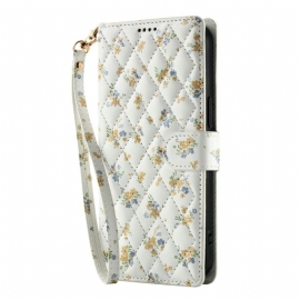 Peněženková Pouzdra Google Pixel 10 / 10 Pro Kryty Na Mobil Květinový Řemínek