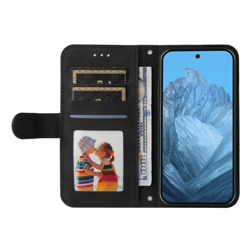 Peněženková Pouzdra Google Pixel 10 / 10 Pro Kryty Na Mobil Nýt A Pásek