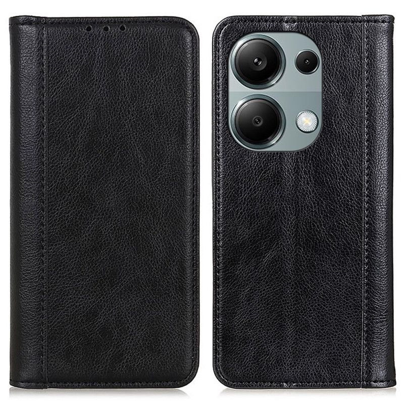 Kožené Pouzdro Folio Na Xiaomi Redmi Note 13 4g Štípaná Kůže