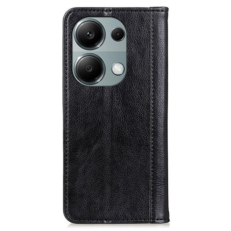 Kožené Pouzdro Folio Na Xiaomi Redmi Note 13 4g Štípaná Kůže