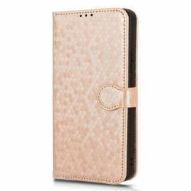 Kožený Kryt Na Xiaomi Redmi Note 13 4g Lesklý Tečkovaný Pásek