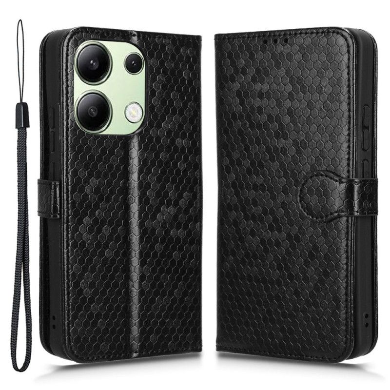 Kožený Kryt Na Xiaomi Redmi Note 13 4g Lesklý Tečkovaný Pásek