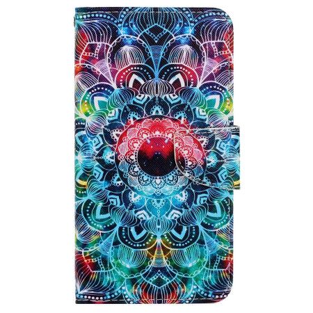Kožený Kryt Na Xiaomi Redmi Note 13 4g Vzor Řemínku Mandala