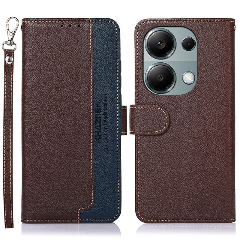 Kožený Kryt Xiaomi Redmi Note 13 4g Blokování Biclor Rfid Khazneh