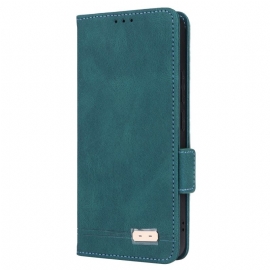 Kožený Kryt Xiaomi Redmi Note 13 4g Dvojitá Spona Ve Stylu Vintage
