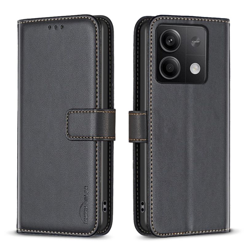 Kožený Kryt Xiaomi Redmi Note 13 4g Klasická Binfen Barva