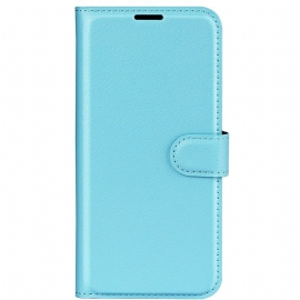 Kožený Kryt Xiaomi Redmi Note 13 4g Klasická Umělá Kůže Litchi