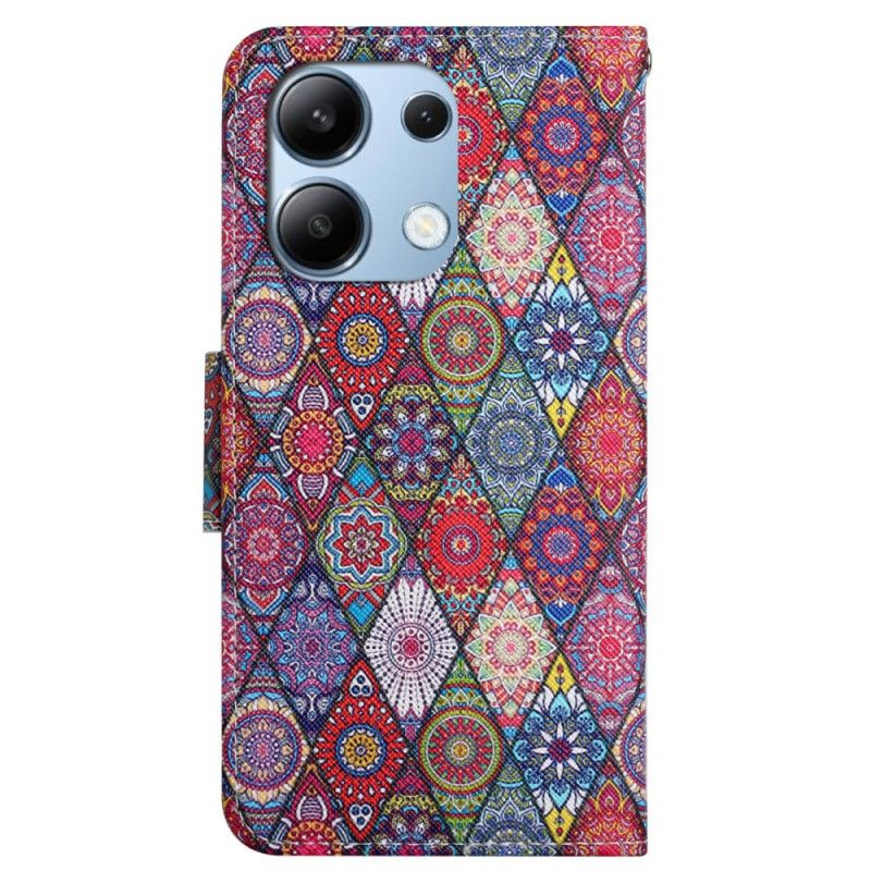 Kožený Kryt Xiaomi Redmi Note 13 4g Lanyard Kaleidoskop