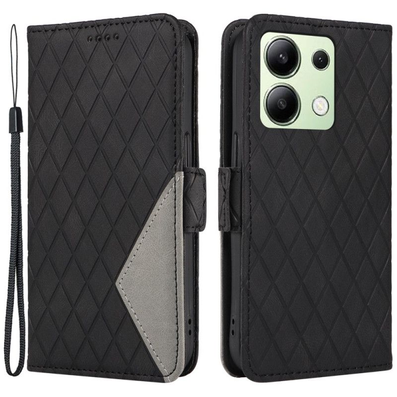 Kožený Kryt Xiaomi Redmi Note 13 4g Malé Diamanty S Páskem