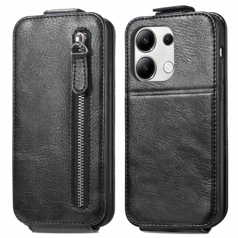 Kožený Kryt Xiaomi Redmi Note 13 4g Peněženka Na Mince S Vertikální Klapkou