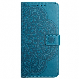 Kožený Kryt Xiaomi Redmi Note 13 4g Potisk Mandaly S Páskem