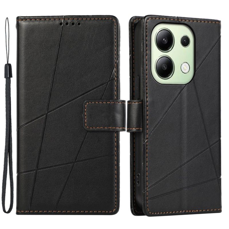Kožený Kryt Xiaomi Redmi Note 13 4g Tisk Řádků