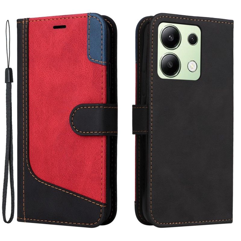 Kožený Kryt Xiaomi Redmi Note 13 4g Trikolóra S Páskem