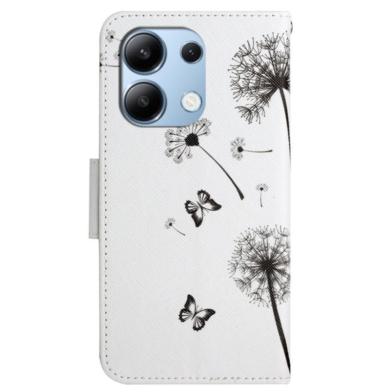 Kožený Kryt Xiaomi Redmi Note 13 4g Vzor Pampelišky