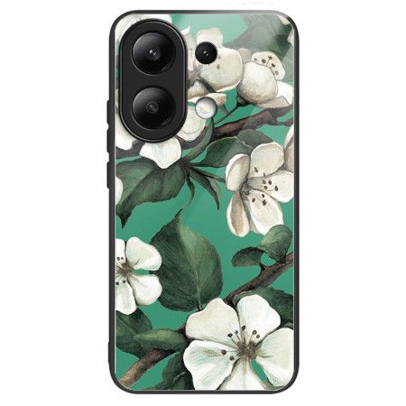 Kryt Xiaomi Redmi Note 13 4g Tvrzené Sklo Bílé Květy