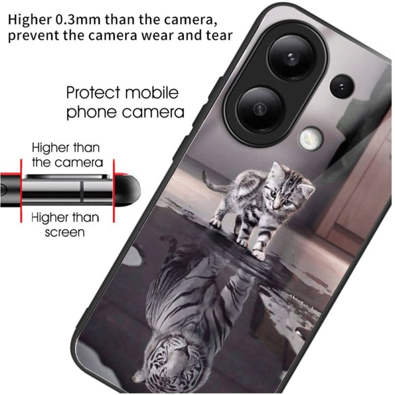 Kryt Xiaomi Redmi Note 13 4g Tvrzené Sklo Pro Kočky A Tygry