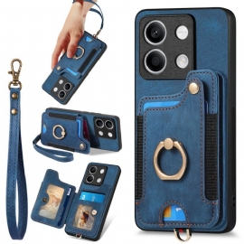 Kryt Xiaomi Redmi Note 13 4g Vintage S Držákem Karty A Šňůrkou