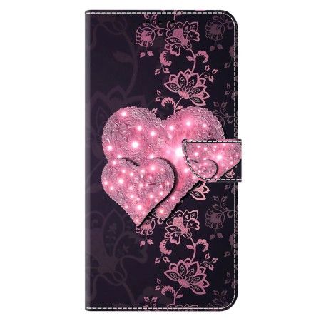 Peněženková Pouzdra Xiaomi Redmi Note 13 4g Krajkové Srdce