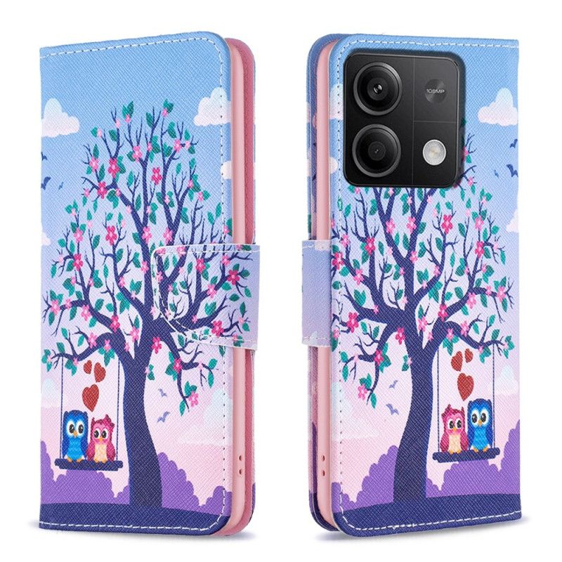 Peněženková Pouzdra Xiaomi Redmi Note 13 4g Kryty Na Mobil Dvě Sovy