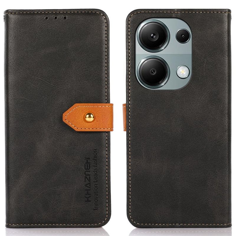 Peněženková Pouzdra Xiaomi Redmi Note 13 4g Kryty Na Mobil Zlatá Spona Khazneh