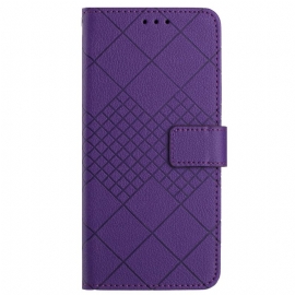 Peněženková Pouzdra Xiaomi Redmi Note 13 4g Kryty Na Mobil Řemínek Diamantový Vzor