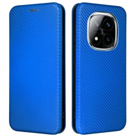 Kožené Pouzdro Folio Xiaomi Redmi Note 14 Pro 5g Karbon Vlákno