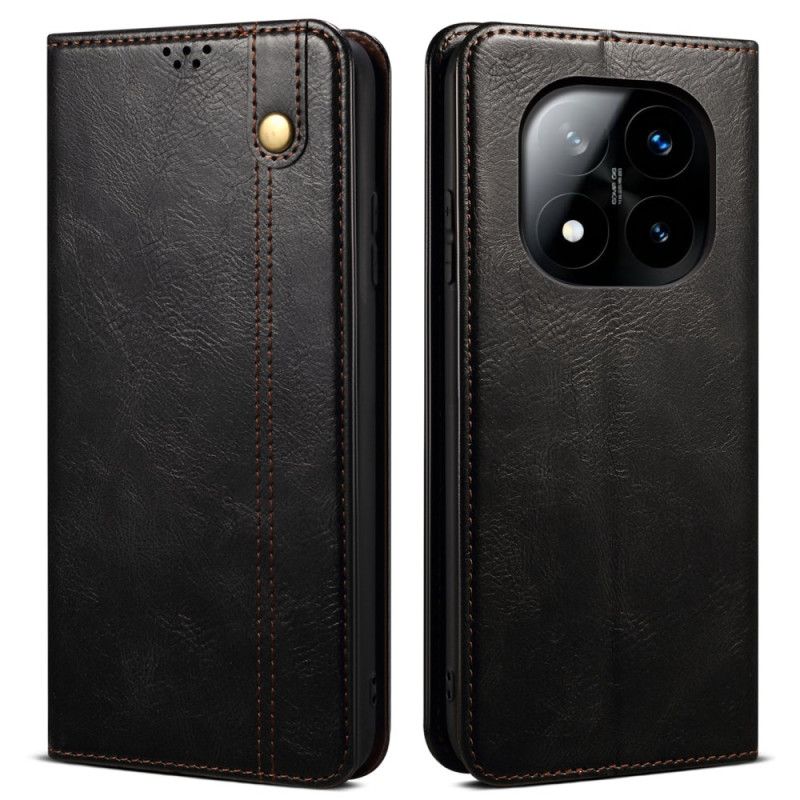 Kožené Pouzdro Xiaomi Redmi Note 14 Pro 5g Kryty Na Mobil Voskovaná Umělá Kůže