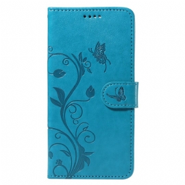 Kožený Kryt Na Xiaomi Redmi Note 14 Pro 5g Rostlinný Vzor