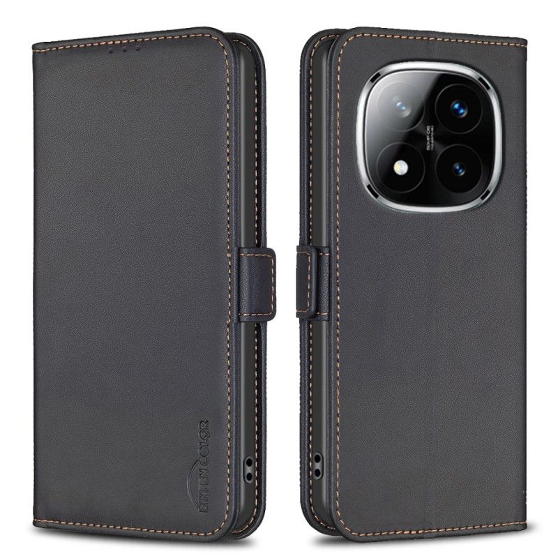 Kožený Kryt Xiaomi Redmi Note 14 Pro 5g Binfen Color Kožený Efekt