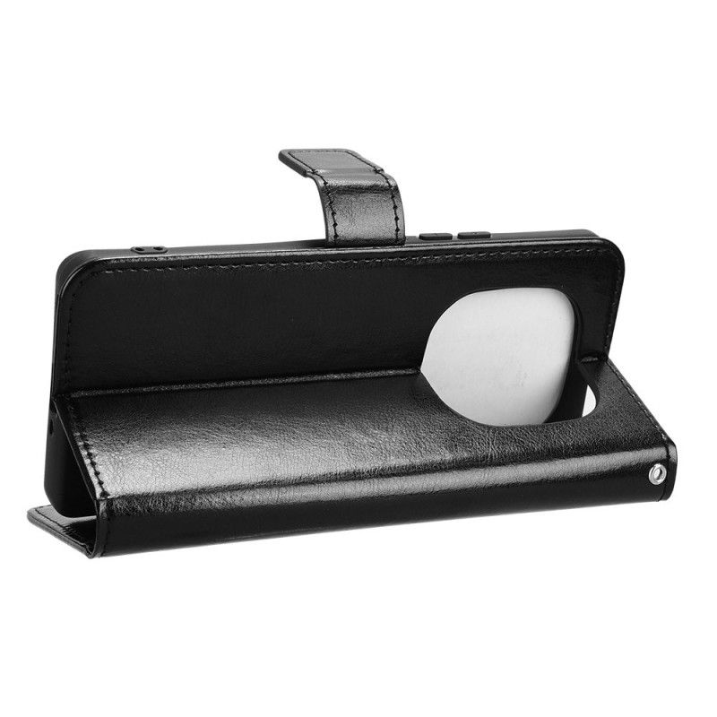 Kožený Kryt Xiaomi Redmi Note 14 Pro 5g Křiklavá Umělá Kůže