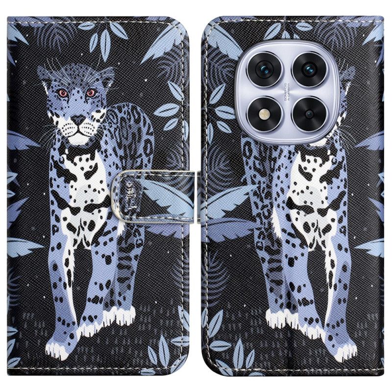 Kožený Kryt Xiaomi Redmi Note 14 Pro 5g Leopardí Vzor