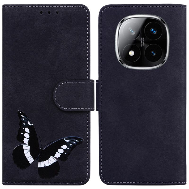 Kožený Kryt Xiaomi Redmi Note 14 Pro 5g Motýl