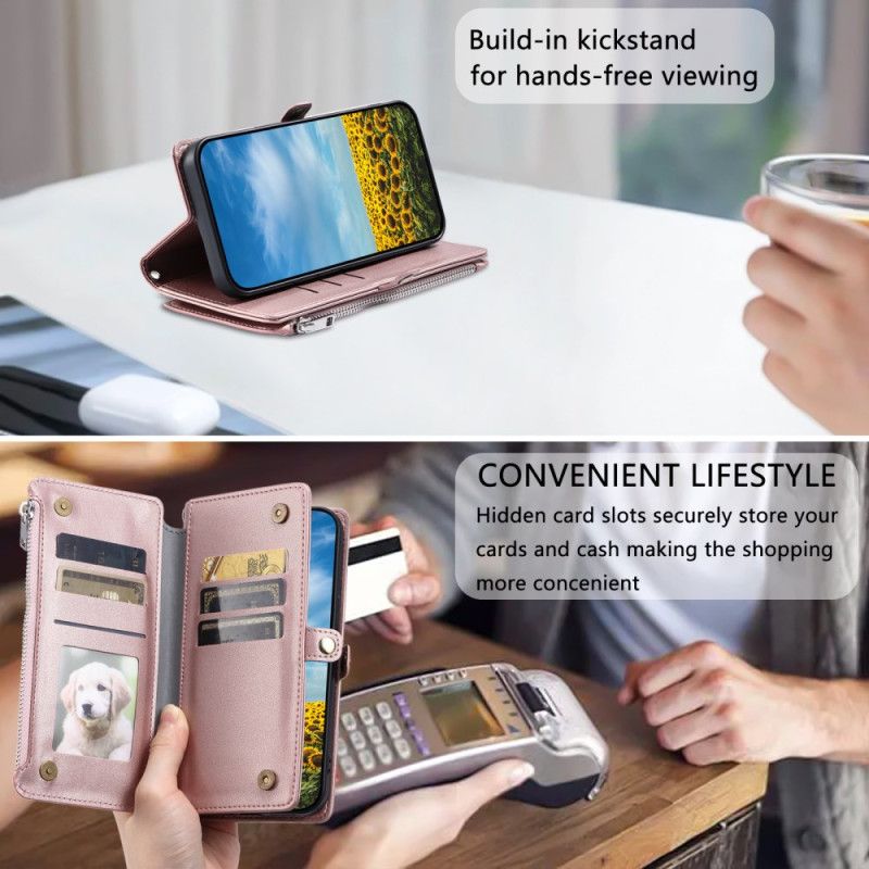 Kožený Kryt Xiaomi Redmi Note 14 Pro 5g Peněženka S Řemínkem