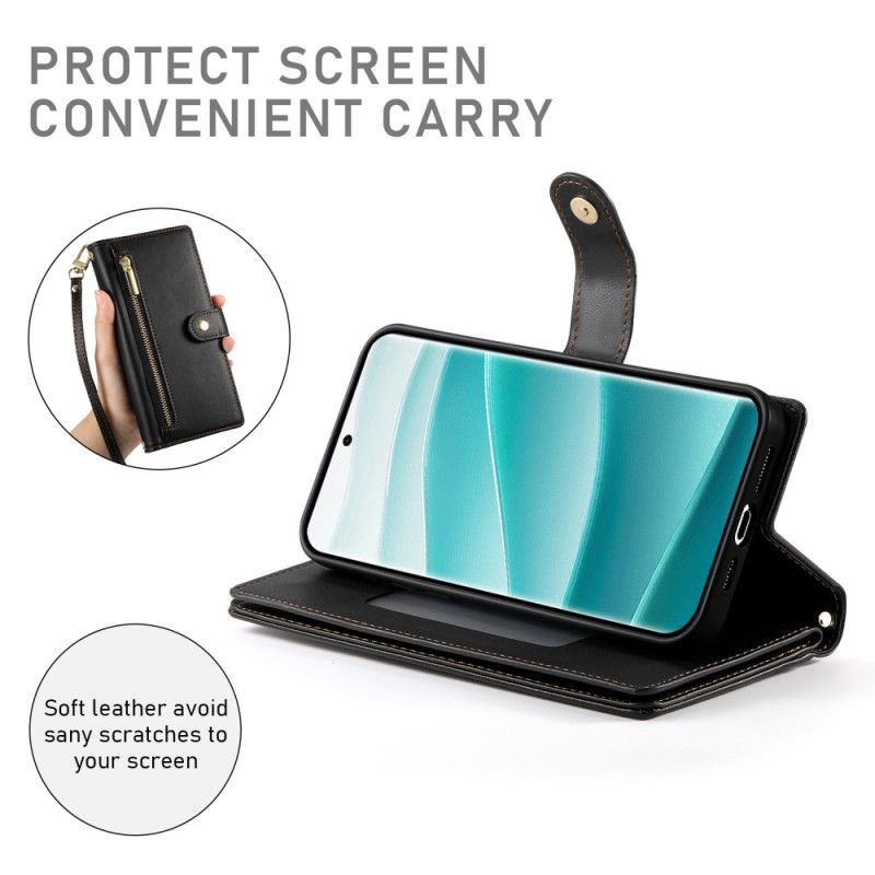 Kožený Kryt Xiaomi Redmi Note 14 Pro 5g Prémiová Peněženka