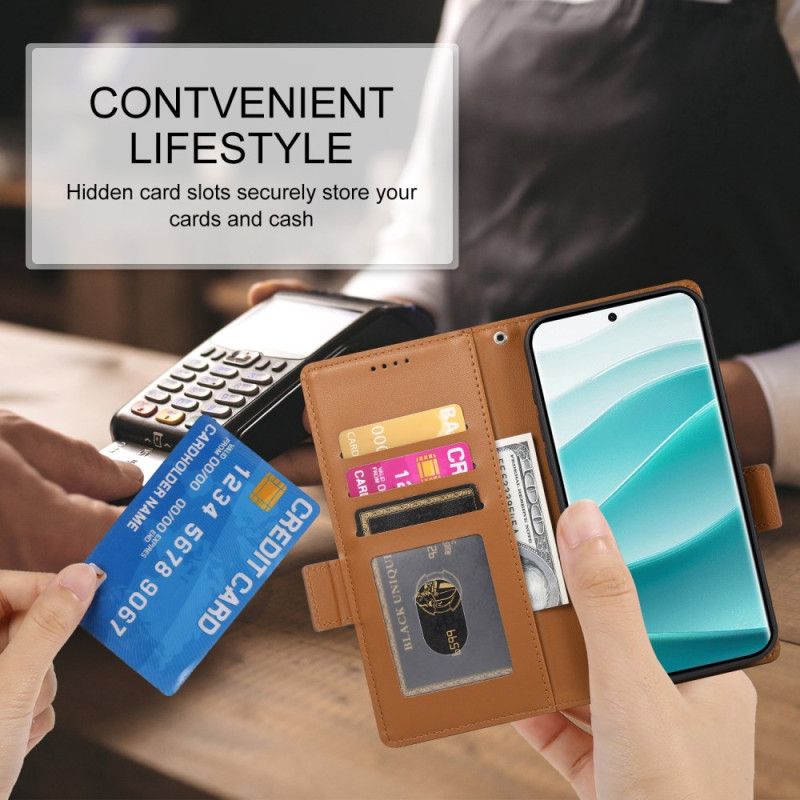 Kožený Kryt Xiaomi Redmi Note 14 Pro 5g Stylový