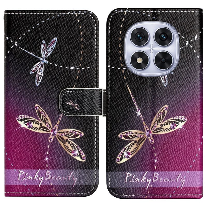 Kožený Kryt Xiaomi Redmi Note 14 Pro 5g Vážky