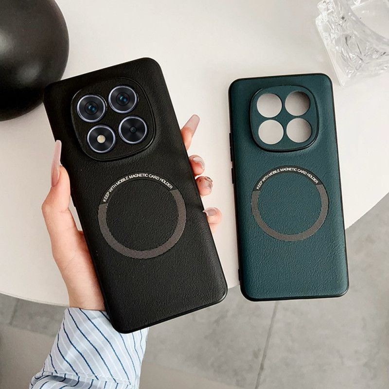 Kryt Na Xiaomi Redmi Note 14 Pro 5g Kompatibilní S Magsafe Kožený Efekt