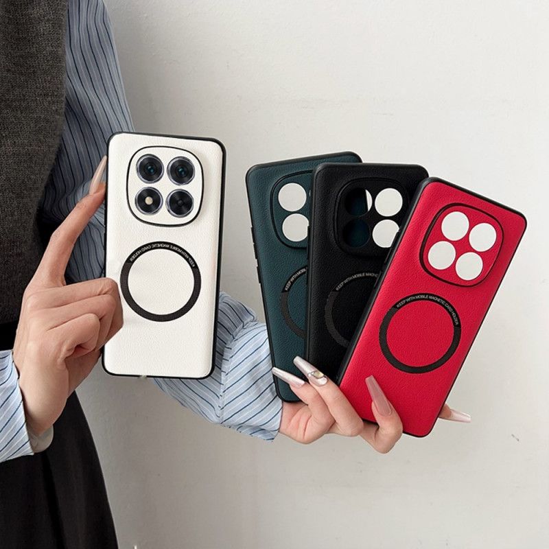 Kryt Na Xiaomi Redmi Note 14 Pro 5g Kompatibilní S Magsafe Kožený Efekt