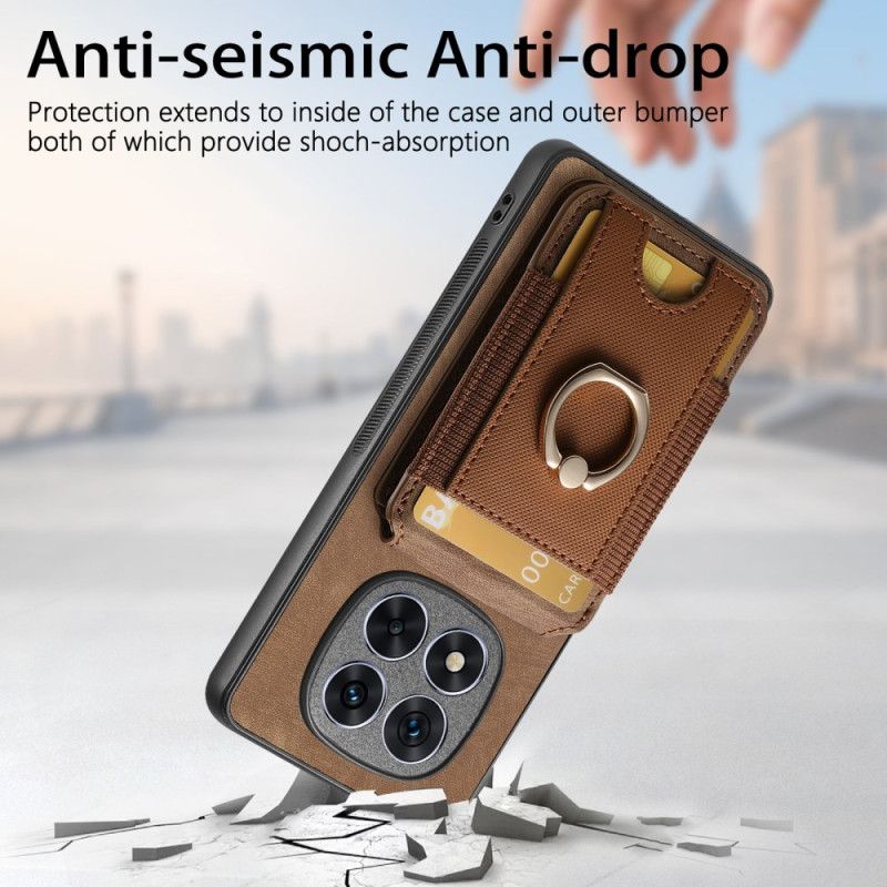 Kryt Xiaomi Redmi Note 14 Pro 5g Magnetický Držák Karet S Vertikální Klopou