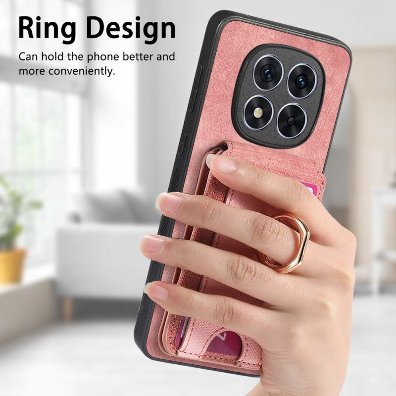 Kryt Xiaomi Redmi Note 14 Pro 5g Magnetický Držák Karet S Vertikální Klopou