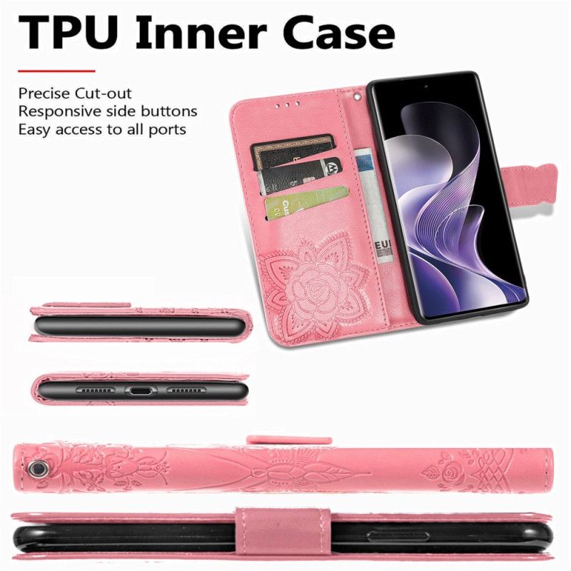 Peněženková Pouzdra Xiaomi Redmi Note 14 Pro 5g Barokní Motýl