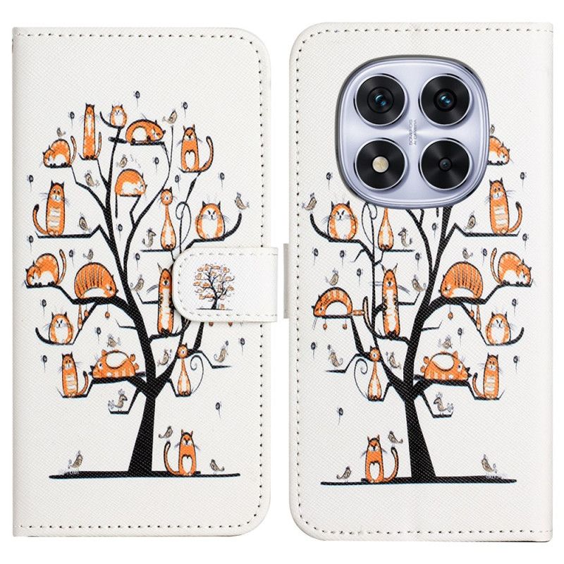 Peněženková Pouzdra Xiaomi Redmi Note 14 Pro 5g Kočka Na Stromě