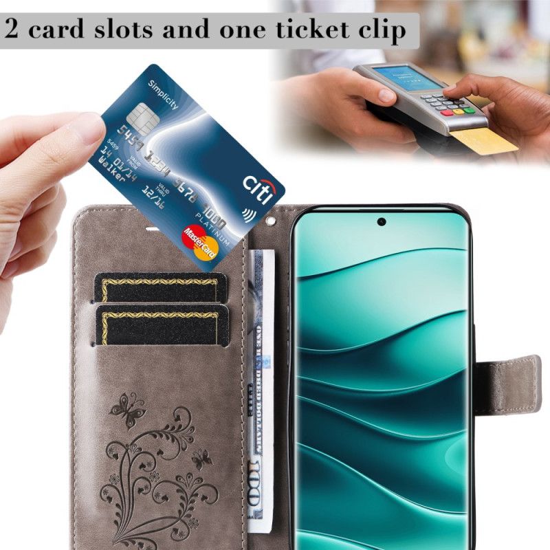 Peněženková Pouzdra Xiaomi Redmi Note 14 Pro 5g Obří Motýli