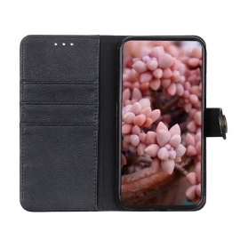Flipové Pouzdro Na Xiaomi 11T / 11T Pro Držák Karet S Koženými Efekty Khazneh