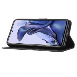 Flipové Pouzdro Na Xiaomi 11T / 11T Pro Držák Karet S Motýlím Květem