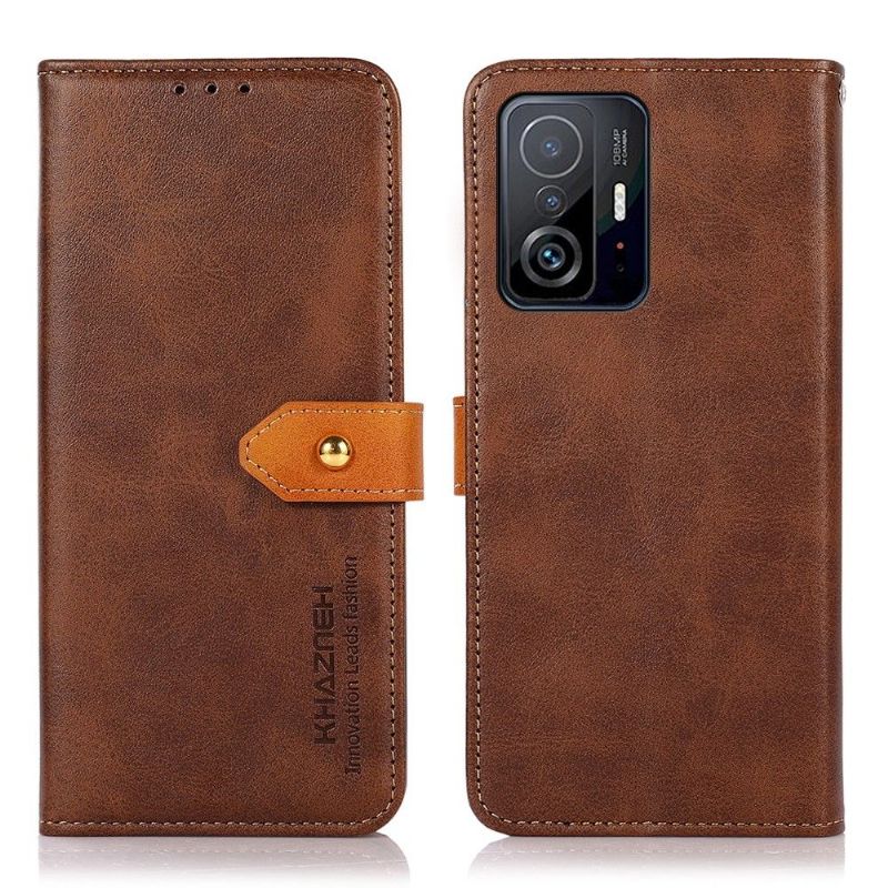 Flipové Pouzdro Na Xiaomi 11T / 11T Pro Khazneh Bicolor Umělá Kůže