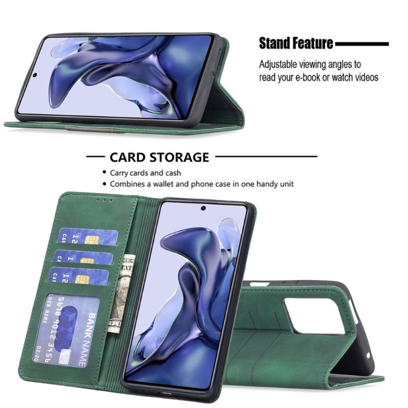 Flipové Pouzdro Na Xiaomi 11T / 11T Pro Kožené Pouzdro Binfen Color Flip Umělá Kůže