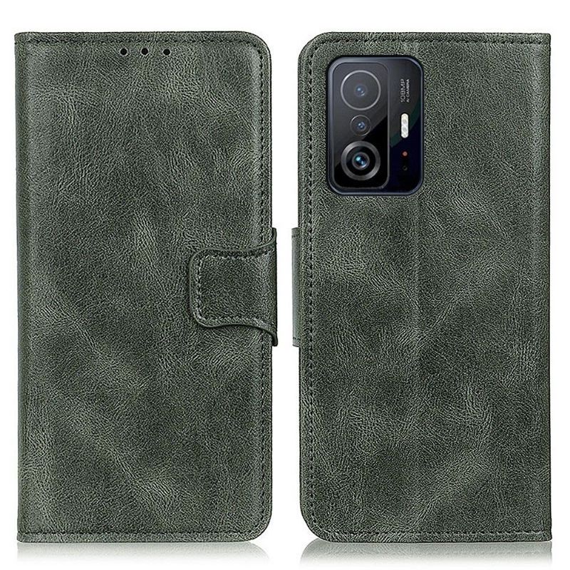 Flipové Pouzdro Na Xiaomi 11T / 11T Pro Kožené Pouzdro Funkce Podpory Folia Z Umělé Kůže